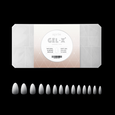 Ombré Gel-X® Natürliche Mandelform - Größe M - Schachtel mit 210 Kapseln