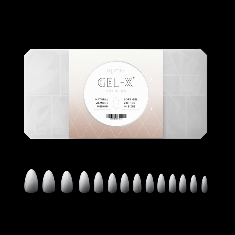 Ombré Gel-X® Natürliche Mandelform - Größe M - Schachtel mit 210 Kapseln