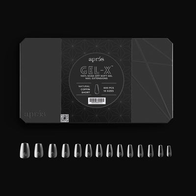Gel-X® Natural Coffin Shape Größe S – Pro Box mit 600 Kapseln