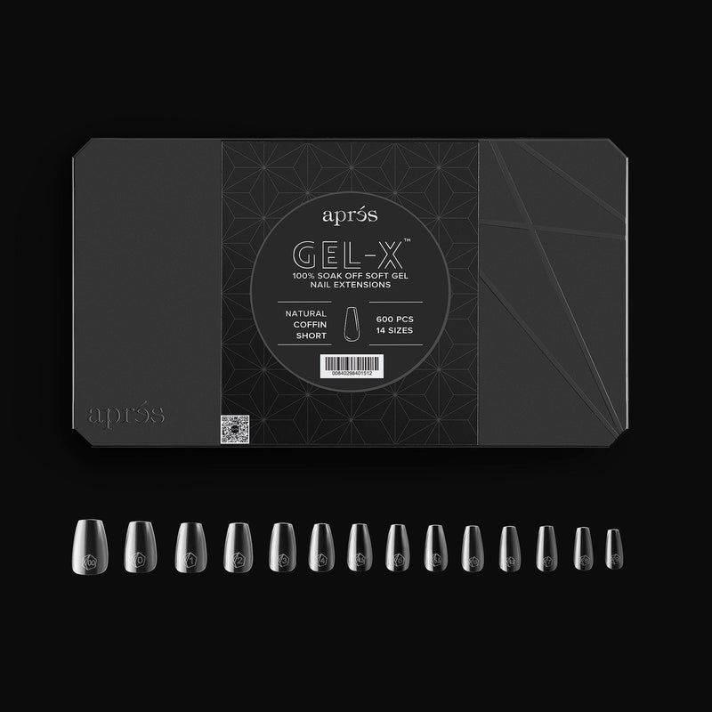 Gel-X® Natural Coffin Shape Größe S – Pro Box mit 600 Kapseln