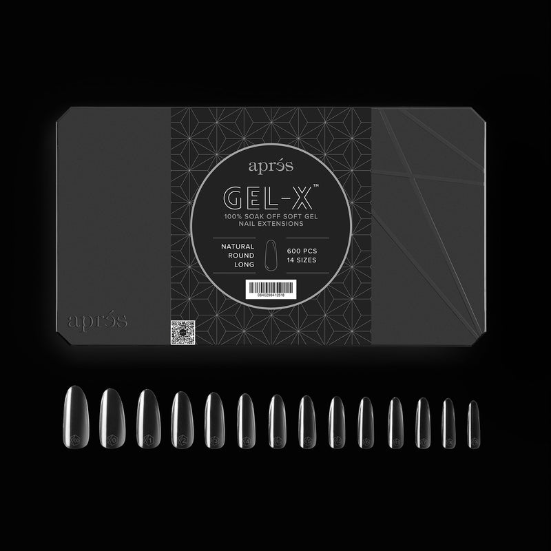 Gel-X® Natural Round Shape Größe L – Pro Box mit 600 Kapseln