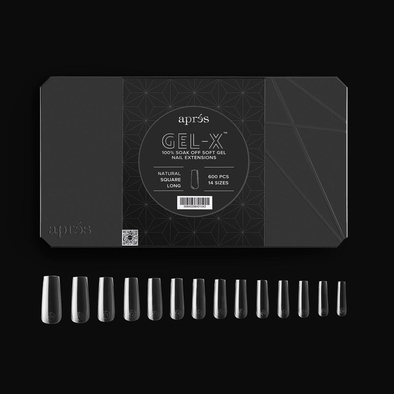 Gel-X® Natural Square Shape Größe L – Pro Box mit 600 Kapseln