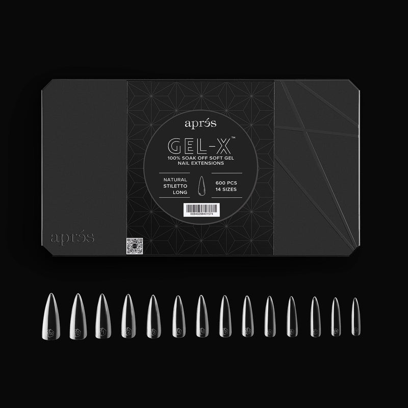 Gel-X® Natural Stiletto Shape Größe L – Pro Box mit 600 Kapseln