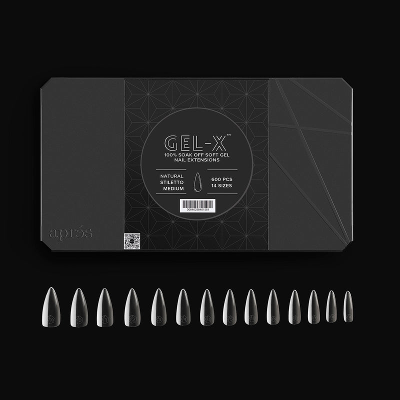 Gel-X® Natural Stiletto Shape Größe M – Pro Box mit 600 Kapseln
