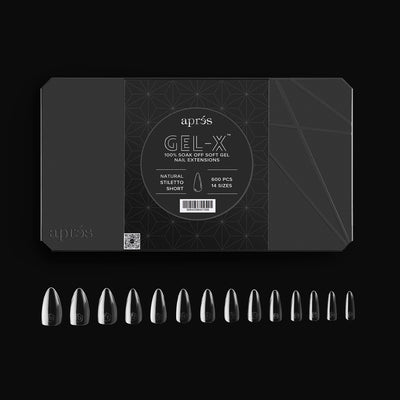 Gel-X® Natural Stiletto Shape Größe S – Pro Box mit 600 Kapseln