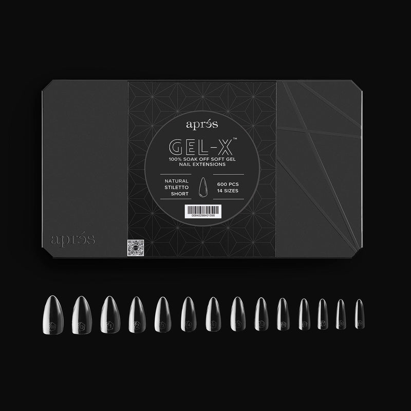 Gel-X® Natural Stiletto Shape Größe S – Pro Box mit 600 Kapseln