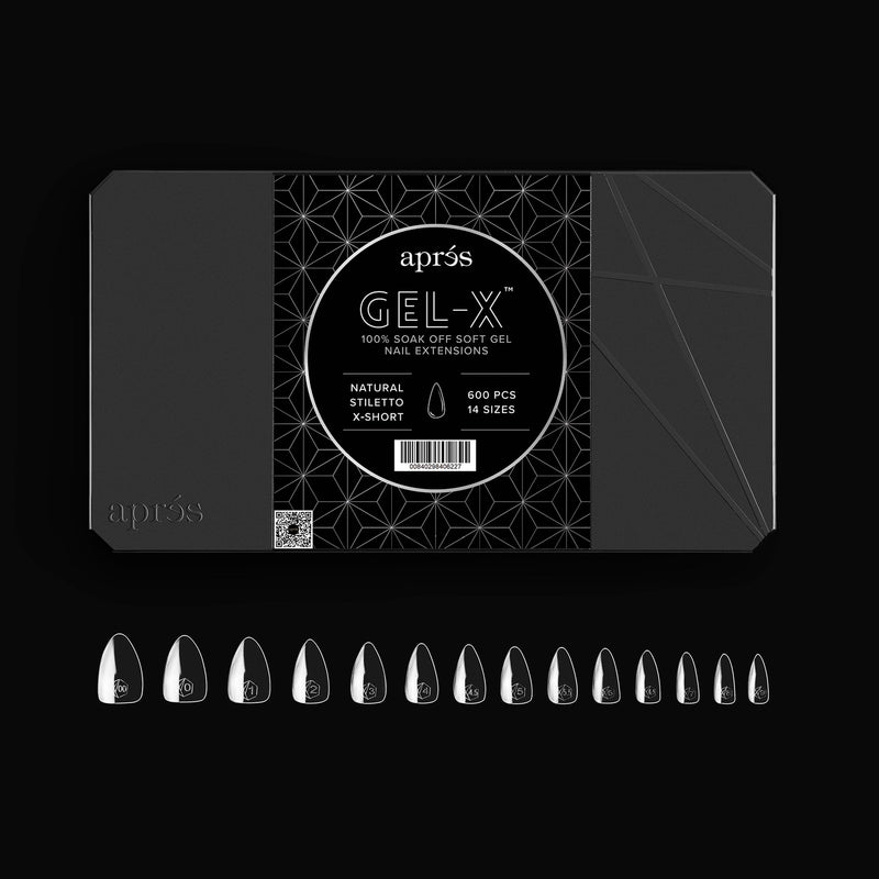 Gel-X® Natural Stiletto Shape Größe XS – Pro Box mit 600 Kapseln