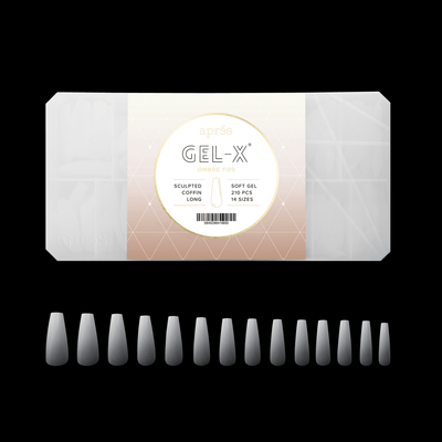 Ombré Gel-X® Sculpted Coffin Shape – Größe L – Schachtel mit 210 Kapseln