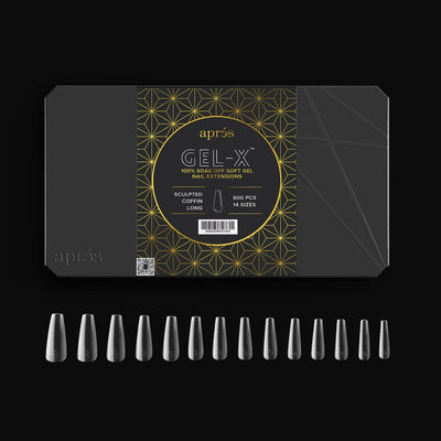 Gel-X® Sculpted Coffin Shape Größe L – Pro Box mit 600 Kapseln