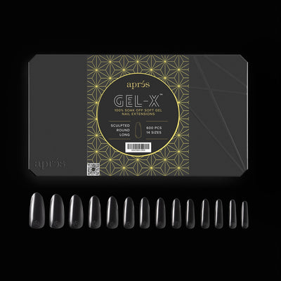Gel-X® Sculpted Round Shape Größe L – Pro Box mit 600 Kapseln
