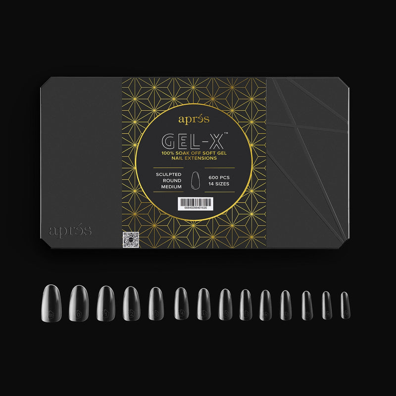 Gel-X® Sculpted Round Shape Größe M – Pro Box mit 600 Kapseln