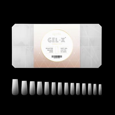 Ombré Gel-X® Sculpted Square Shape – Größe L – Schachtel mit 210 Kapseln