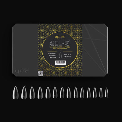 Gel-X® Sculpted Stiletto Shape Größe M – Pro Box mit 600 Kapseln